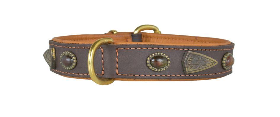 Hundehalsband leder schmuckhalsband